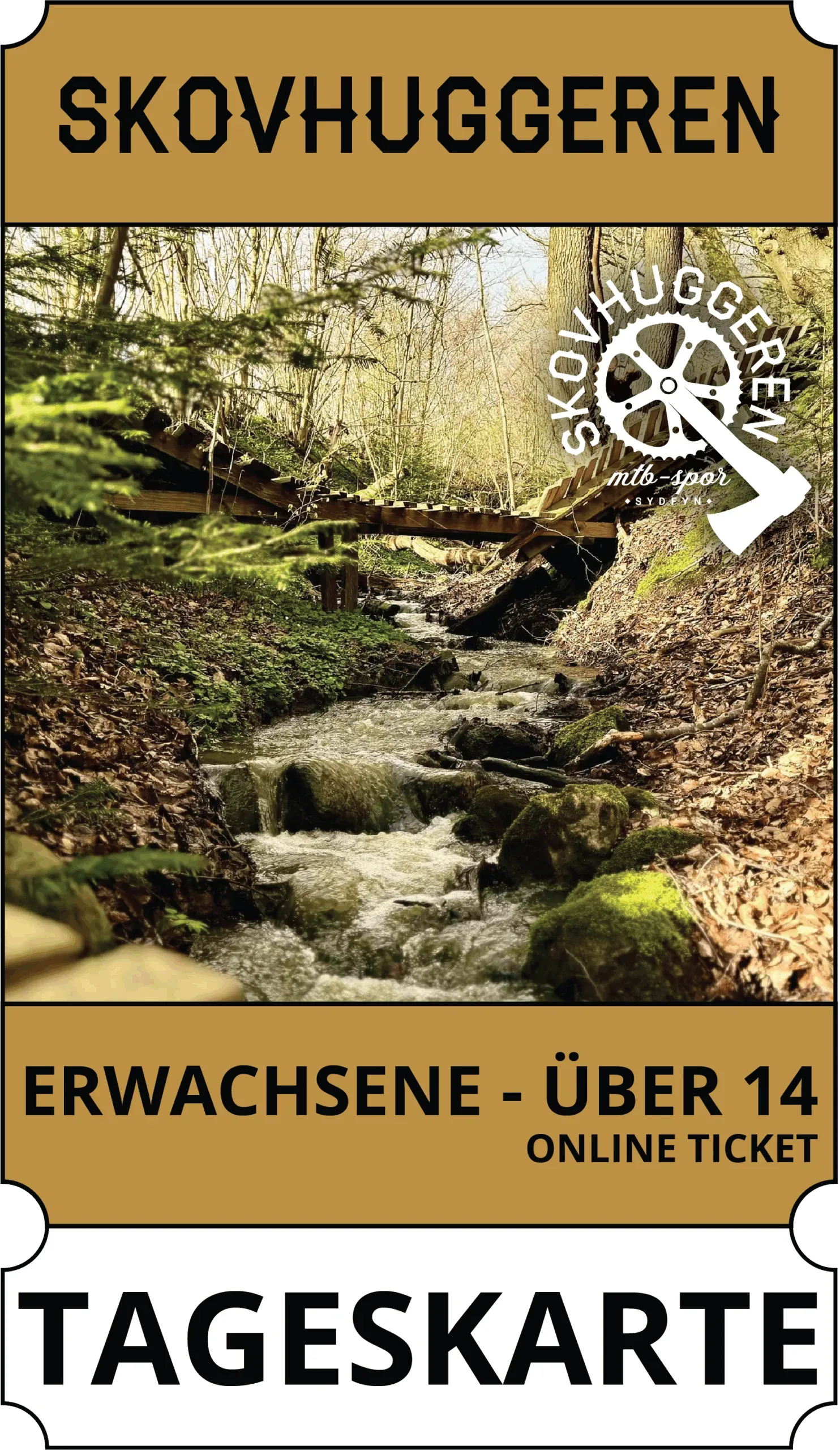 Erwachsene tageskarte Skovhuggeren